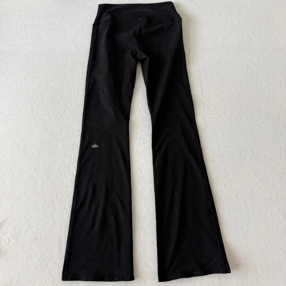 Alo Yoga Airbrush High-Waist Flare Leggings Womens Large Black
